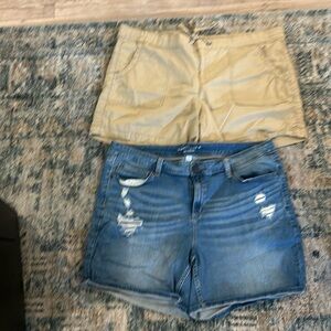 2 pair of Women plus size shorts size 18W